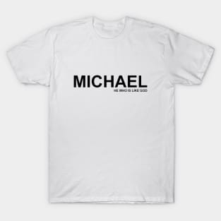 Michael, name meaning T-Shirt